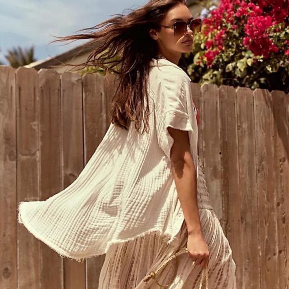 FREE PEOPLE We The Free Heat Waves top NWT